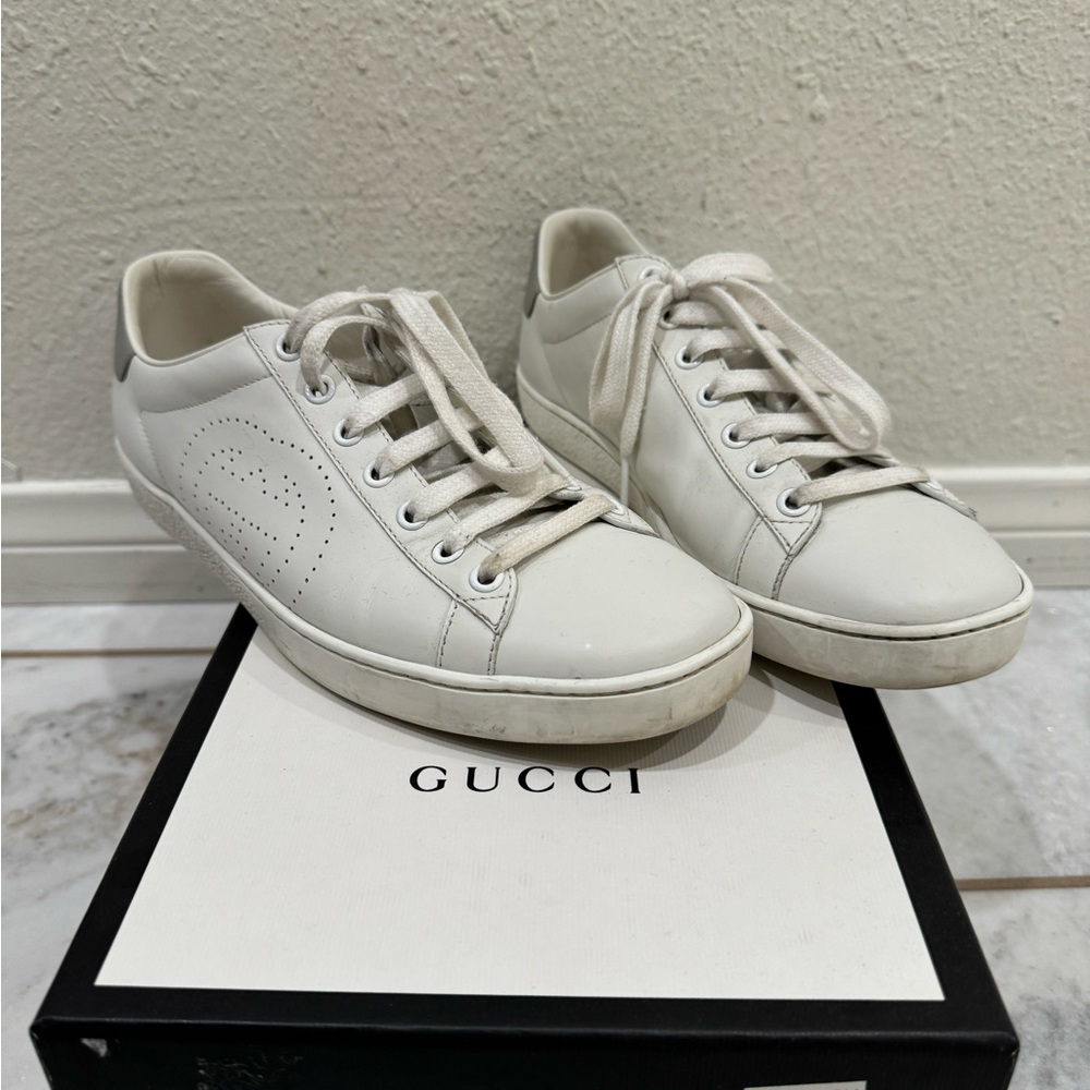 Gucci White Leather Sneaker